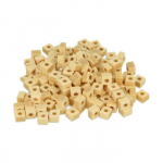 Perles en bois - Art&eacute;mio - Carr&eacute;es - 5x3mm - Lot de 150 pi&egrave;ces - Marron