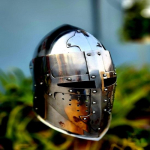 Riterio &scaron;arvų &scaron;almas Viduramžių tamplierių &scaron;almas Ikoninis kryžiuočių stilius Cosplay, LARP, Helovino kostiumas Geriausia dovana mylimam žmogui