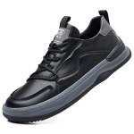 Vyri&scaron;ki Batai Auk&scaron;tos Kokybės Oda Suvarstomi Laisvalaikio Batai Patogūs Prabangus Prekės ženklas Tenis Vyri&scaron;ki Sportbačiai Walking Skateboard avalynė Mokasinai 44 juoda