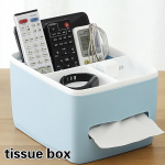 Creative Nordic Tray Tualetas Tualetas Virtuvė Daugiafunkcinės Servetėlės ​​Servetėlės ​​Padėklas Tissue Dėžutė Plastikas mėlyna