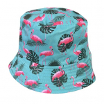 Žvejo kepurė Flamingo spausdinimas Unisex kepurė nuo saulės Dvipusė kelioninė kepurė Apsauga nuo UV spindulių Sulankstomas trumpais kra&scaron;teliais lauko užsiėmimų galvos apdangalai E