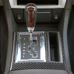 Automobilio interjero pavarų perjungiklio rėmelio dangtelis Anglies pluo&scaron;to Chrysler 300 300C 2005-2007