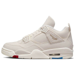 Air Jordan 4 Retro Blank Canvas Moteri&scaron;ki sportbačiai Kreminiai Sail Cement-Grey DQ4909-100 42.5 white