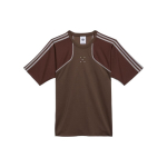 Adidas Originals X Pop Trading Company Logotipo Spaudinys Vintage Sportiniai Mar&scaron;kinėliai Unisex Vir&scaron;utiniai Drabužiai Ruda IC9212 S