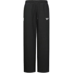 Reebok Patogios Universalios Madingos Megztos Tiesaus Kirpimo Rai&scaron;teliu Kasdienės Kelnės Unisex apatinė dalis Juoda 24FRM607UGH0 XL