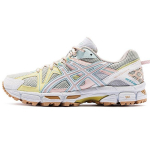 Asics Gel-Kahana 8 Tinklelio Audinio Žemi Laisvalaikio Bėgimo Bateliai Moteri&scaron;ki Sneakeriai Balti Rožiniai Geltoni 1012A978-020 37
