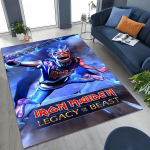 3D Geležinių Merginų Muzikos Grupės Meninis Kilimas-Takelis Miegamajam Svetainei Sofai Namų Durų Takelis Dekoras, Didelis Vaikams Neslystantis Grindų Takelis 70x100cm( 27x39in )