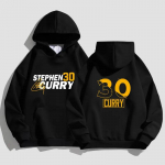 Rudens žiemos Kario Krep&scaron;inio Hoody Auksinės Valstijos Warriors Stephen Curry Juoda Vyrams Moterims Vilnos &Scaron;ilta Su Gobtuvu Sportinė Hoody Vir&scaron;us S