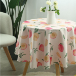 Medvilnės Lino Maža Gaivi Staltiesė Buitinė Minimalistinė Apskrita Stalo Danga Restorano Mažo Apvalaus Stalo Audinio Stalo Padėkliukas Diameter 90cm