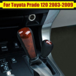 Automatinės pavarų dėžės odinė pavarų perjungimo rankenėlė, svirties svirtis, skirta Toyota Prado 120 2003 2004 2005 2006 2007 2008 m. Black-2
