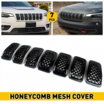 For Jeep Cherokee -22 Front Grill Grille Honeycomb erts Mesh Matte Black gray