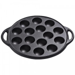 15 skylučių ketaus takoyaki keptuvė ketaus takoyaki grilio keptuvė a&scaron;tuonkojų kamuoliukų grilio plok&scaron;tė virtuvės reikmenys 15 Holes