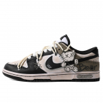 Nike Dunk Greitai džiūstantys Atsparūs trinčiai Balansas Žemi Kateboardo Batai GS Juodi Rudi CW1590-100(TeamM-S-BOX) 37.5