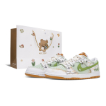 Nike Dunk Kūdikiams Atsparūs įbrėžimams Atsparūs įbrėžimams Žemi Teniso Bateliai Unisex Balti Žali Oranžiniai FQ6965-700(Team864-) 37.5