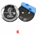 Automobilio lipdukas 150mm Automobilio bagažinės emblemos lipdukas Ford Mustang 5.0 Shelby GT500 Cobra GT logotipas Ženklelis Galinės apdailos Automobilio stiliaus Ac gray