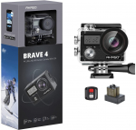 AKASO Brave 4 veiksmo kamera 4K30FPS 20MP su WiFi, vaizdo stabilizavimu, i&scaron;orinio mikrofono palaikymu, kompakti&scaron;ka sportinė kamera, 30M povandeninė kamera su