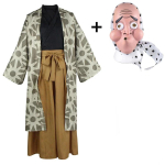 Haganetsuka Hotaru Cosplay Kostiumas Anime Hotaru Haganezuka Cosplay Kimono Kaukė Helovino Kostiumai Vyrams Moterims L beige