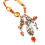 Les Tr&eacute;sors De Lily [E0461] - Bracelet Cr&eacute;ateur 'Thalassa' Orange oranžinė
