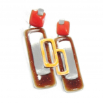 NOA [H8708] - Boucles Cr&eacute;ateur 'Coloriage' marron orange oranžinė