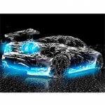 5D &bdquo;pasidaryk pats&ldquo; deimantinis siuvinėjimas automobilio peizažas, tapyba deimantais, mozaikinis kalnų kri&scaron;tolinio namo dekoro paveikslas 20X30CM
