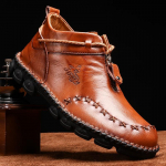 Odiniai vyri&scaron;ki batai Laisvalaikio Martin Boots Originalūs Oxfords verslo odiniai didelio dydžio batai 47 ruda
