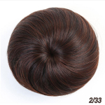 Sintetinė plaukų bandelė Scrunchie Chignon elastinė juosta, pagaminta i&scaron; plaukų segtukų, auk&scaron;tos temperatūros pluo&scaron;to plauko papuo&scaron;alai suri&scaron;ti į uodegą galvos apdangalai