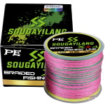 Me&scaron;keriojimo valas 150 m pintas me&scaron;kerės valas Auk&scaron;tos kokybės X+4 stovai PE 12.3LB-55.8LB Lygus pintas vienagijai siūlas karpių žūklei 0.26MM įvairiaspalvis