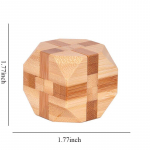 Medinis Kong Ming Lock Lu Ban Lock IQ Mokomasis žaislas vaikams vaikams Montessori 3D galvosūkiai Žaidimas Atrakinkite žaislus suaugusiems Tetrahedron
