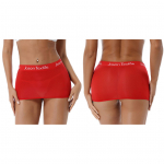 Moteri&scaron;ki, pusiau perregimi, tamprūs Bodycon mini sijonai naktinio klubo dėvimi trumpi sijonai One Size raudona