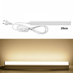 Virtuvės LED sieninė lempa 220v LED ap&scaron;vietimas po spintele 6w 10w T5 aliuminio LED lemputės namų ap&scaron;vietimui su ES ki&scaron;tuku 29cm &scaron;ilta balta spalva