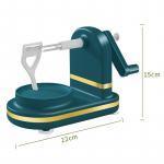 Rankiniu būdu sukamas obuolių skustukas daugiafunkcinis vaisių skutimo ma&scaron;ina Kriau&scaron;ių vaisių ma&scaron;ina Nuluptas rinkinys Creative Kitchen Cutter Tool XYZ