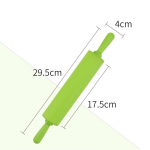 Plastikinės rankenos kočėlas Nelipnus silikoninis minkymo pagaliukas Cukrus Oda Makaronai Tortų volelis Kepimo įrankiai Fondant te&scaron;los volelis 30x5cm Green