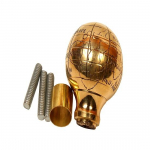 &bdquo;Globe Head&ldquo; žalvarinė rankena Viktorijos laikų medinė lazda, ideali dovana unisex
