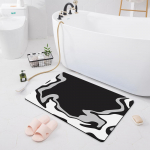 Sugeriantis neslidus kilimėlis durų kilimėlis vonios kambarys tualetas grindys du&scaron;as vonios kilimėlis Modernus virtuvės kilimėlis 40x60cm