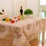 Medvilninė nerta staltiesė stačiakampė siuvinėta staltiesė Naujųjų metų dekoracijoms Kalėdinė staltiesė vestuvių dekorui 130x180cm