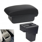 &bdquo;Hyundai Solaris&ldquo; automobilio porankio dėžutei, 2013&ndash;2016 m. Modifikuoti dalis Centrinė konsolė Sandėliavimo priedai Vidaus informacija USB įkrovimas