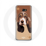 Coque pour Samsung Galaxy A8 2016 Basset Hound chien visage