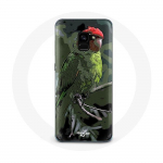 Coque pour Samsung Galaxy A8 Plus Pionus Perroquet Rouge Vert