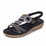 Moteri&scaron;kos mados cirkonio basutės Vasarinės plok&scaron;čios basutės moteri&scaron;kos eleganti&scaron;kos plok&scaron;čios batai Prabangūs sandalai Gladiator