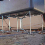 Sulankstomas au&scaron;intuvo stovas, Stovas Sulankstomas Ne&scaron;iojamas Didelio patvarumo Universalus Stovas Au&scaron;intuvas, Bagažo stovas, skirtas