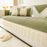 Prancūzi&scaron;ko kreminio stiliaus sofos pagalvėlė visus sezonus universali neslystanti odinė sofa viskas viename 70*70cm tamsiai pilka spalva