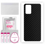 apgo Protective Skin Sticker for the back compatible with Realme GT 5G, Wrap Film, Foil, Vinyl - Pattern Carbon Black