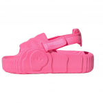 adidas Adilette 22 XLG &Scaron;lepetės Skaidriai Rožinės Moteri&scaron;ki Sportbačiai Pagrindinės Juodos spalvos ID5723 39