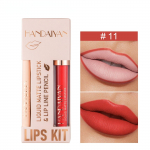 Matinis nuogas rudas lūpų pie&scaron;tukas lūpų dažai 12 spalvų lūpų kontūro rinkinys vandeniui atsparus, nelipnus Sexy Velvet Red lūpų blizgesio makiažo įrankis