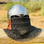 Viduramžių vikingų grandininių &scaron;arvų &scaron;almas Puiki dovana istorijos mėgėjams ir &scaron;arvų entuziastams Barbute grandininių &scaron;arvų &scaron;almas Geriausia dovana