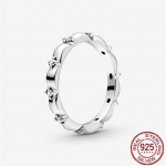 Naujas pavasario autenti&scaron;kas 925 sterlingų sidabro žiedas, putojantis margučių žiedas, gėlių vainikas, žiedai moterims, sužadėtuvėms, papuo&scaron;alams, dovanų vakarėliui 7