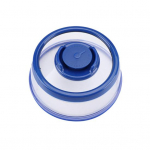 Vakuuminis sandarinimo dangtelis Geras sandarinimas Lengvas naudojimas I&scaron;saugo &scaron;viežumą Sukuria vakuuminį sandariklį permatomą plok&scaron;tės dangtelį S tamsiai mėlyna spalva