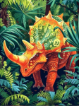 5D PASIDARYK PATS Deimantų Pie&scaron;inys Dinozauras Pilnas Apskritimas Kvadratas Naujas Produktas Gyvūnas Deimantinė Siuvinėjimo Mozaika Kryželiu Rankų Darbo Dovana Full Round 20x30CM