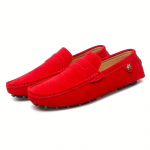 Vyri&scaron;ki Mokasinai Penny Loafer Batai, Vairavimo Batai, Patogūs Neslystantys Įslystami Dirbtinio Suede Batai, Vyri&scaron;ka Avalynė, Pavasaris Ir Vasara 39 raudona