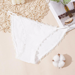 &bdquo;Ice Silk&ldquo; besiūliai moteri&scaron;ki apatiniai seksualūs apatiniai apatiniai su nėriniuotais kra&scaron;tais Ploni, kvėpuojantys apatiniai XL balta